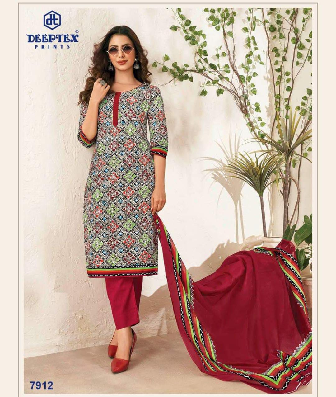 Deeptex Vol 79 Printed Cotton Dress Material Catalog